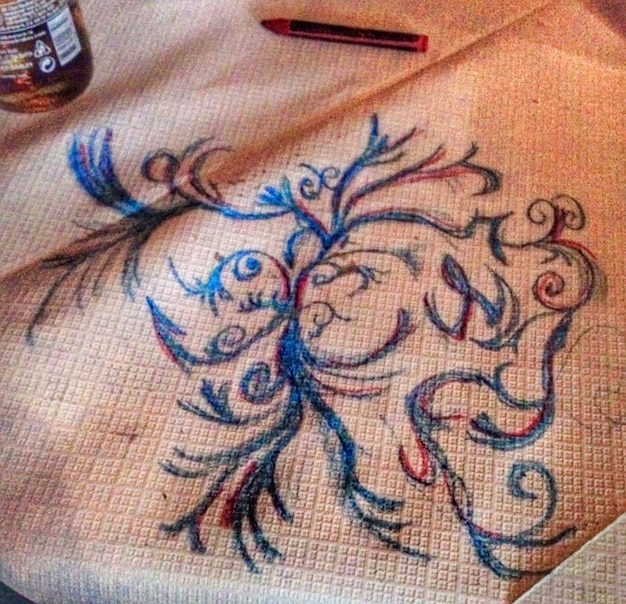 nowoczesny wzór haftu